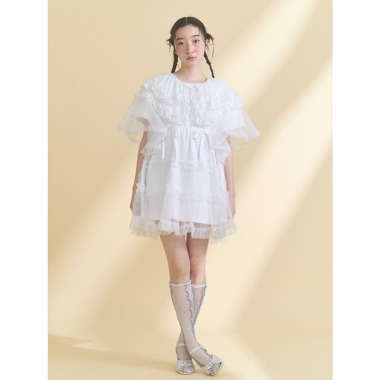 sheer frill 2wayつけ襟 | merry jenny | 詳細画像10 
