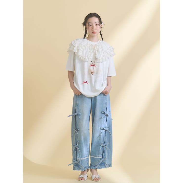 sheer frill 2wayつけ襟 | merry jenny | 詳細画像7 