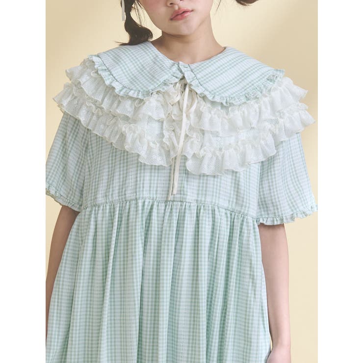 アイボリー | sheer frill 2wayつけ襟 | merry jenny
