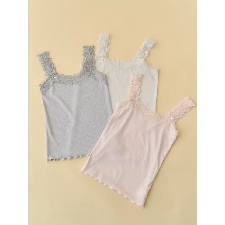 lace frame camisole tops | merry jenny | 詳細画像1 
