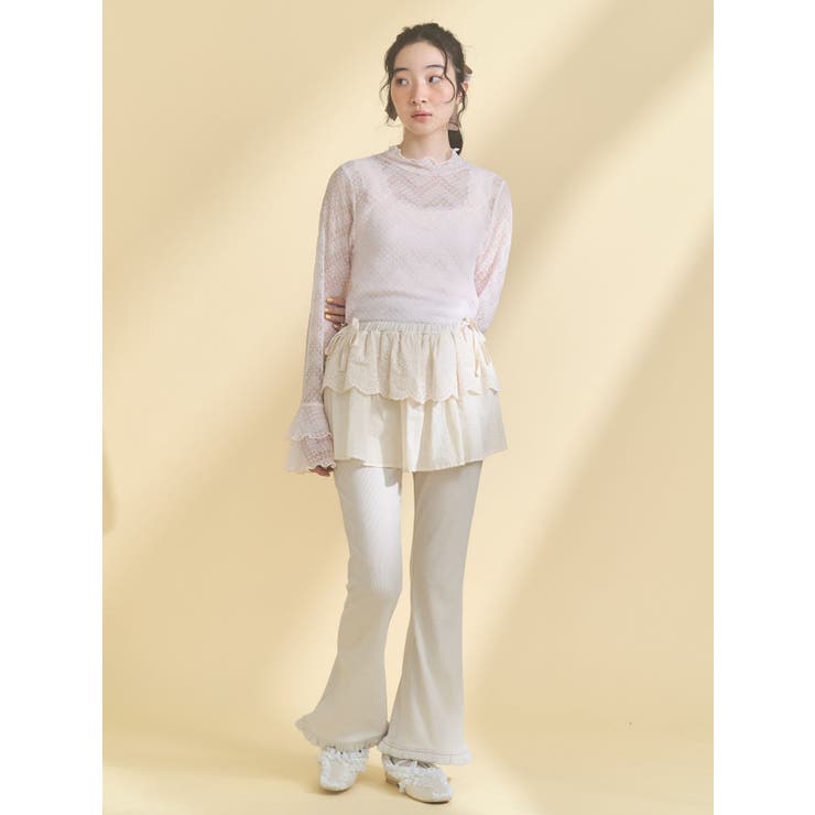 lace frame camisole tops | merry jenny | 詳細画像12 
