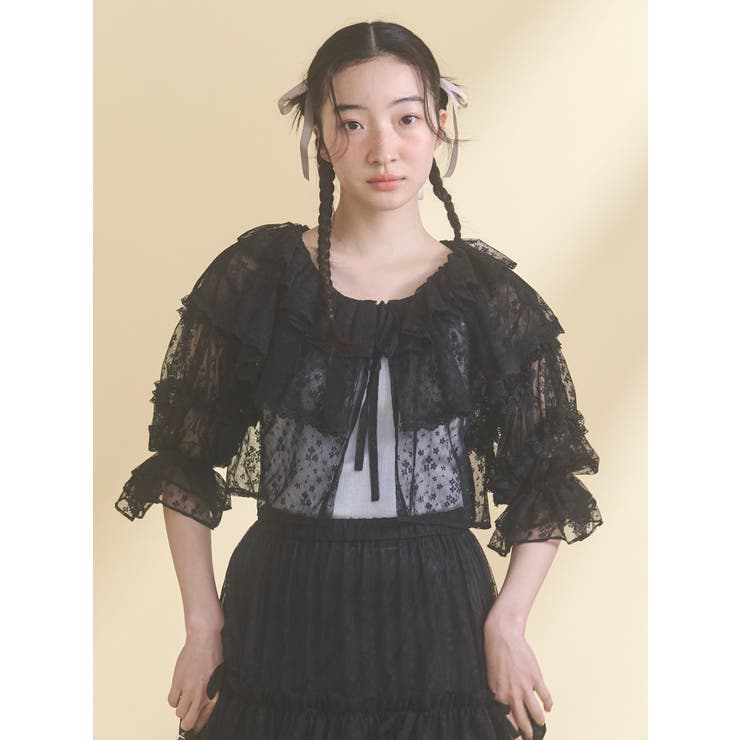 lace frame camisole tops | merry jenny | 詳細画像16 