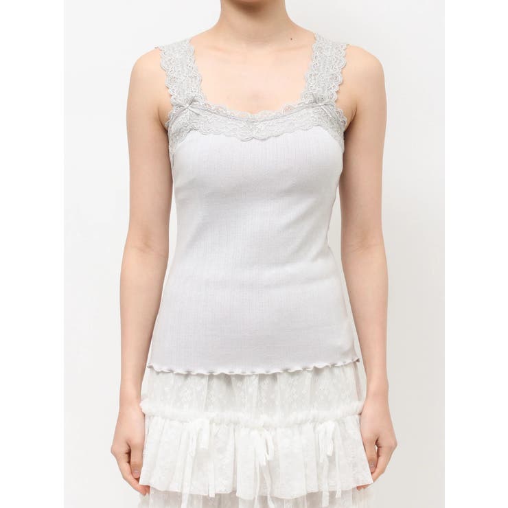 lace frame camisole tops | merry jenny | 詳細画像20 