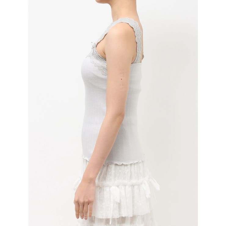 lace frame camisole tops | merry jenny | 詳細画像21 