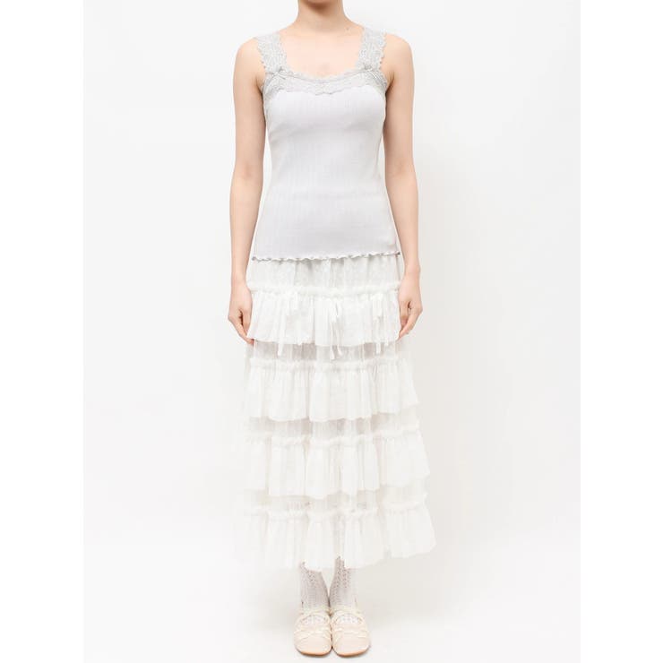 lace frame camisole tops | merry jenny | 詳細画像27 