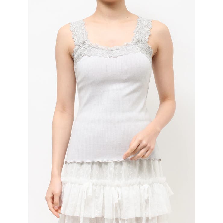 lace frame camisole tops | merry jenny | 詳細画像33 