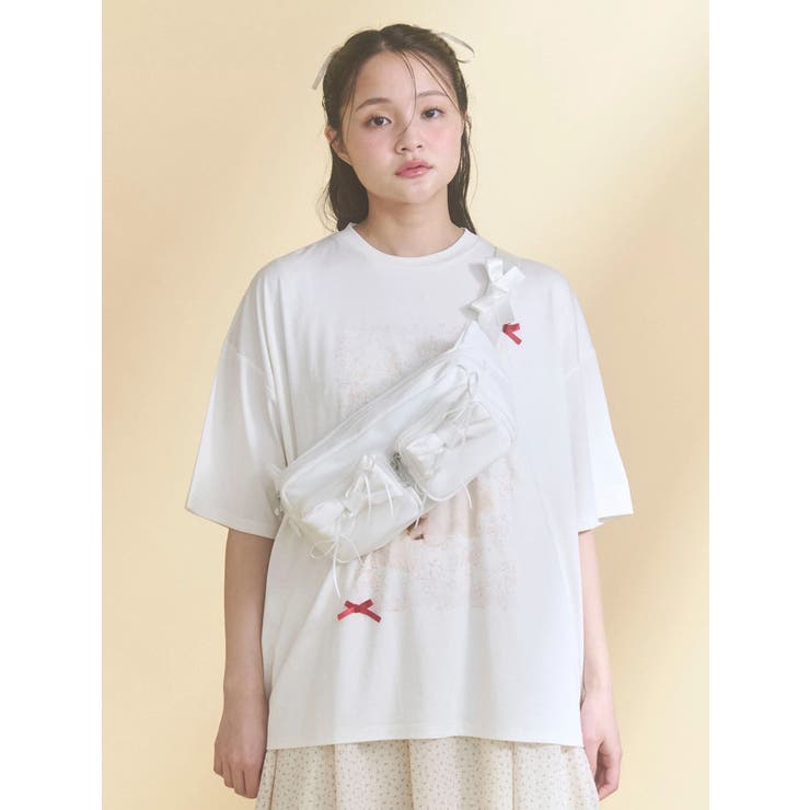 ribbon dog collage tee | merry jenny | 詳細画像27 