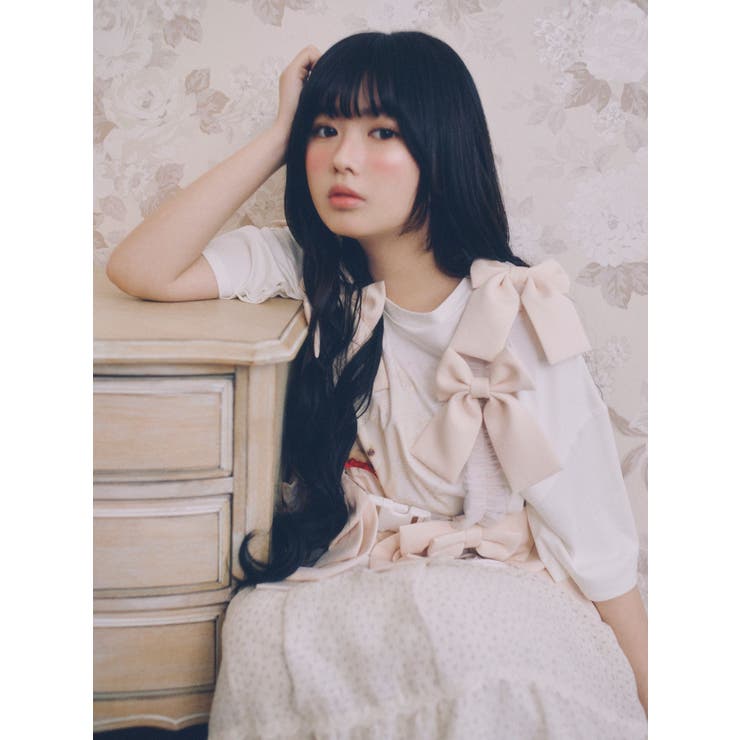 ribbon dog collage tee | merry jenny | 詳細画像3 