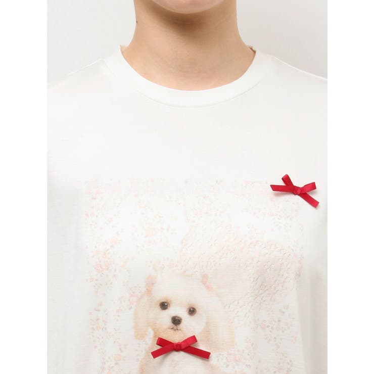 ribbon dog collage tee | merry jenny | 詳細画像38 