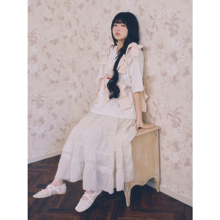 ribbon dog collage tee | merry jenny | 詳細画像4 
