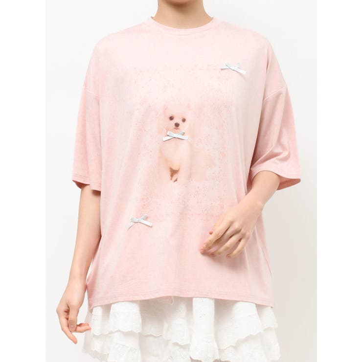 ribbon dog collage tee | merry jenny | 詳細画像46 