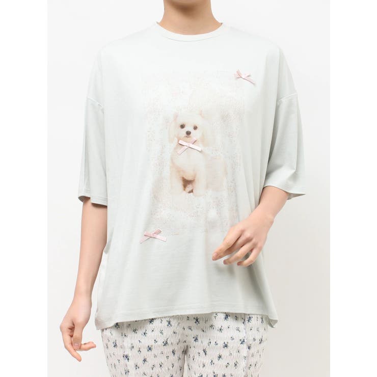 ribbon dog collage tee | merry jenny | 詳細画像47 