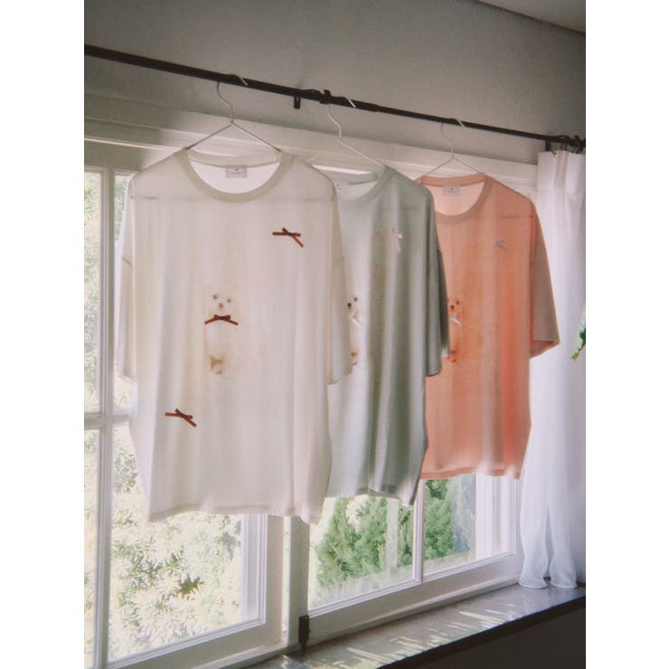 ribbon dog collage tee | merry jenny | 詳細画像5 