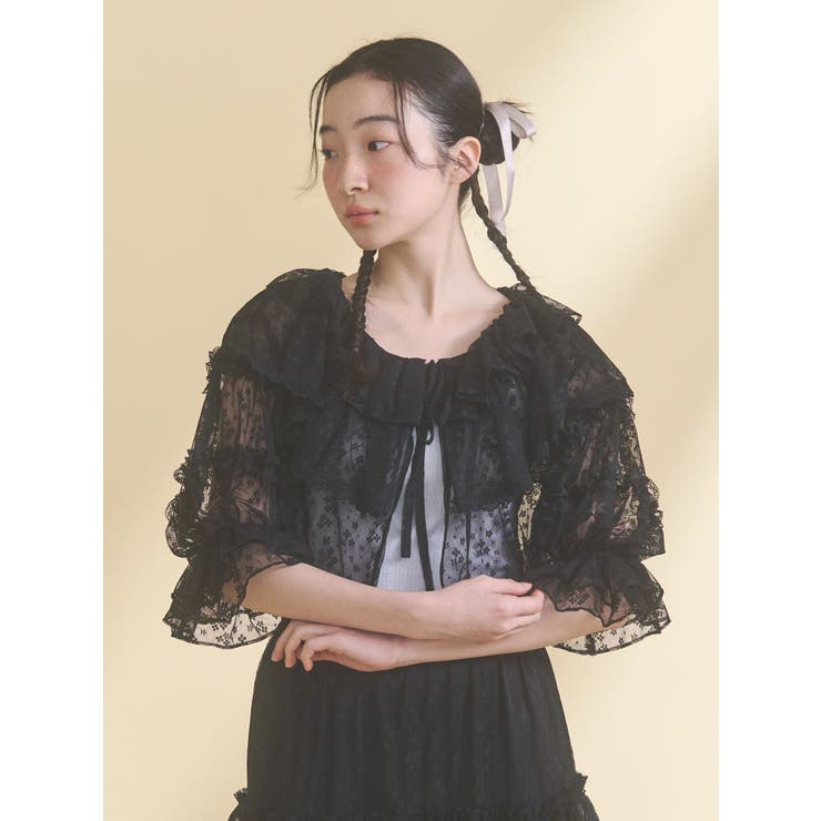 floral sheer bolero | merry jenny | 詳細画像10 