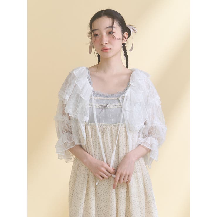 floral sheer bolero | merry jenny | 詳細画像5 