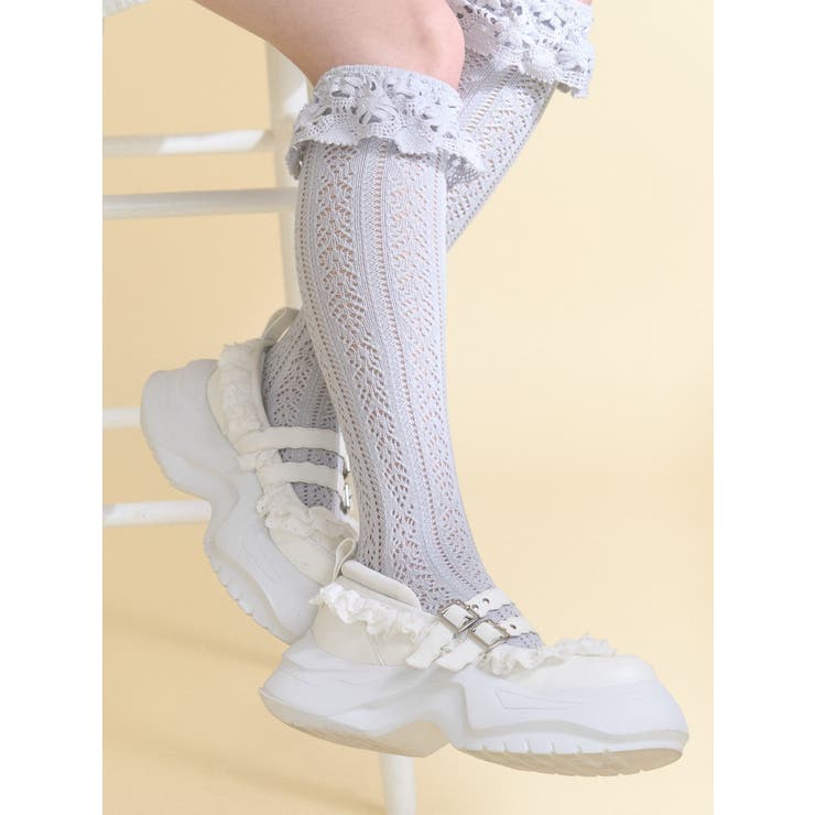 靴下屋×merry jenny flower lace knit sock | merry jenny | 詳細画像3 