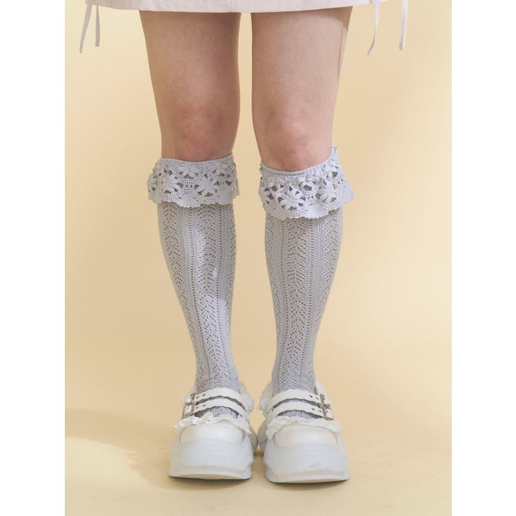 靴下屋×merry jenny flower lace knit sock | merry jenny | 詳細画像9 