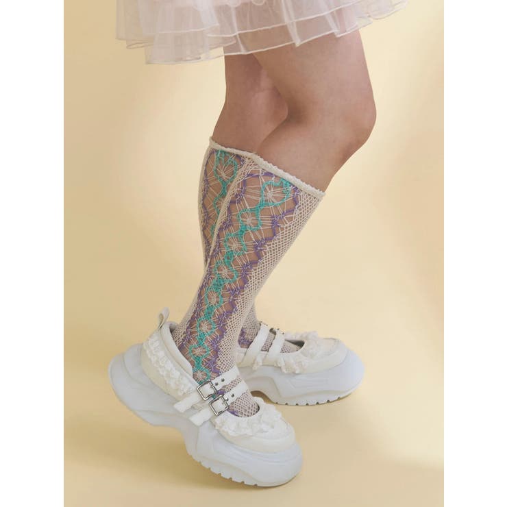 frill mary jane metal sneakers | merry jenny | 詳細画像1 