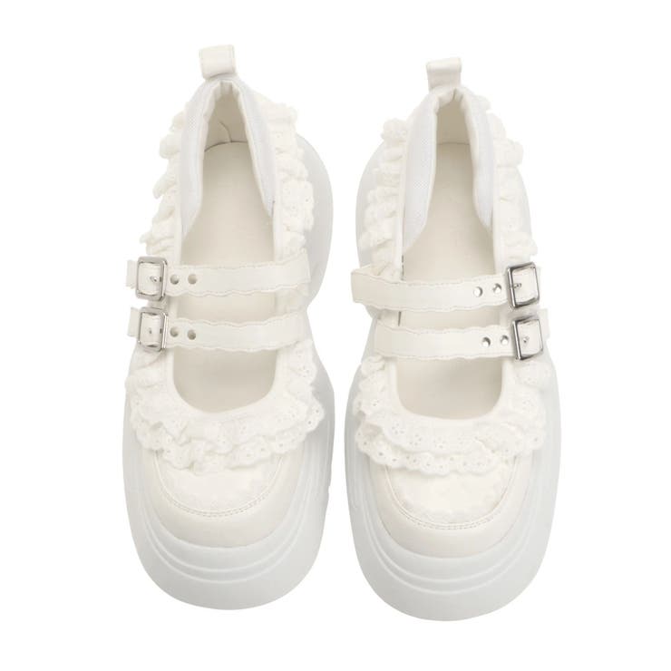 frill mary jane metal sneakers | merry jenny | 詳細画像23 