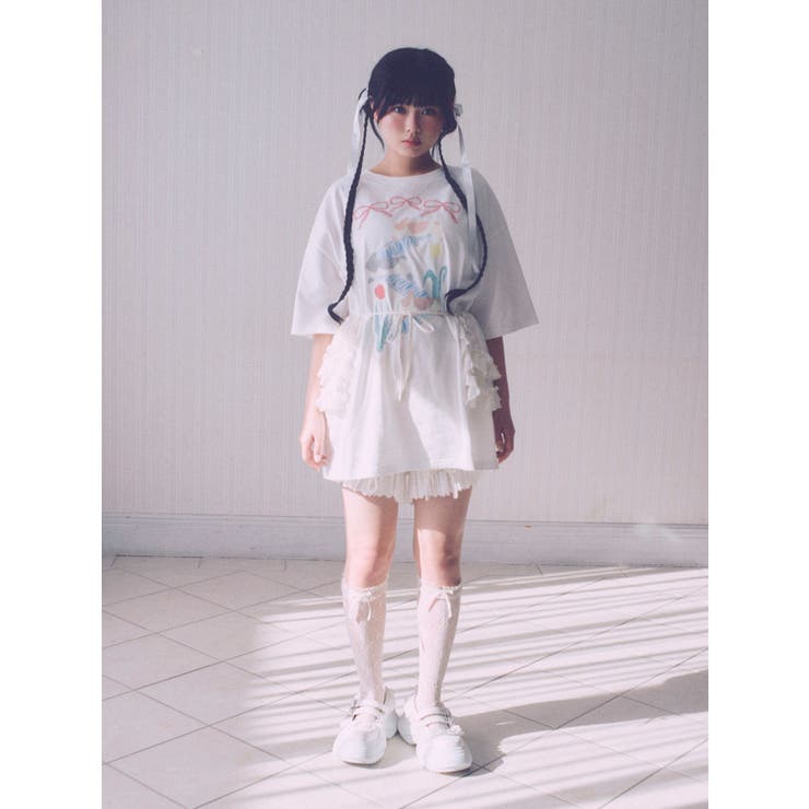 frill mary jane metal sneakers | merry jenny | 詳細画像4 