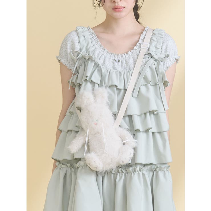 アイボリー | nuku nuku rabbit pouch | merry jenny
