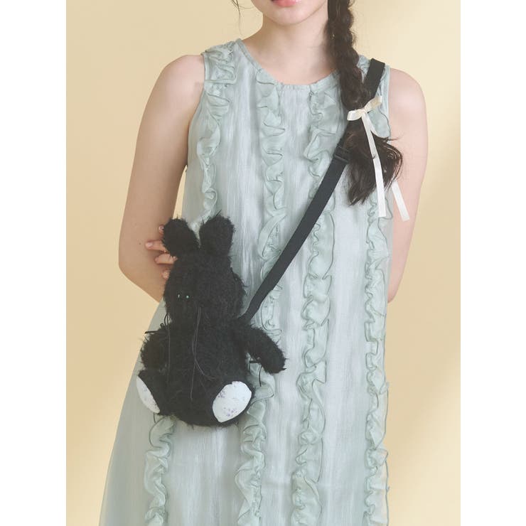 ブラック | nuku nuku rabbit pouch | merry jenny