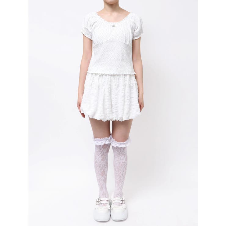 petit flower pure neck tee | merry jenny | 詳細画像26 