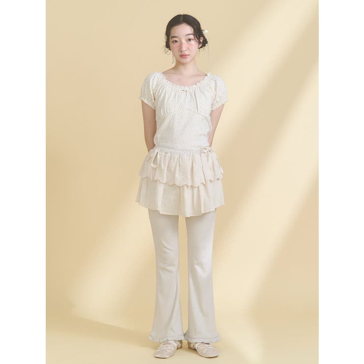 petit flower pure neck tee | merry jenny | 詳細画像6 