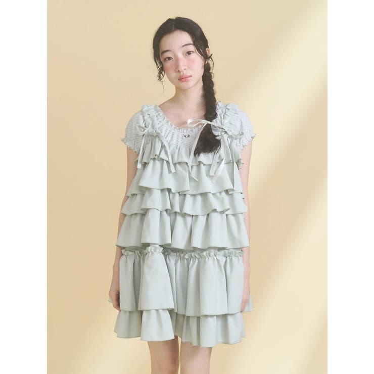 petit flower pure neck tee | merry jenny | 詳細画像8 