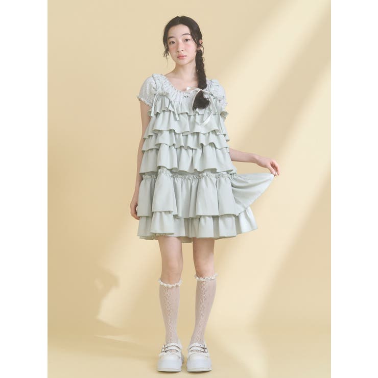 petit flower pure neck tee | merry jenny | 詳細画像9 