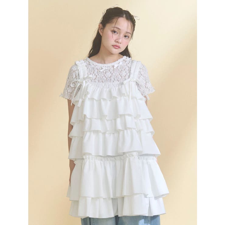 ribbon lace tee | merry jenny | 詳細画像19 