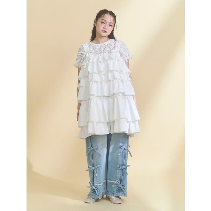 ribbon lace tee | merry jenny | 詳細画像21 