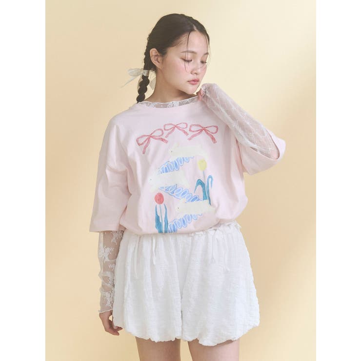 うさぎのひみつ時間Tee | merry jenny | 詳細画像9 