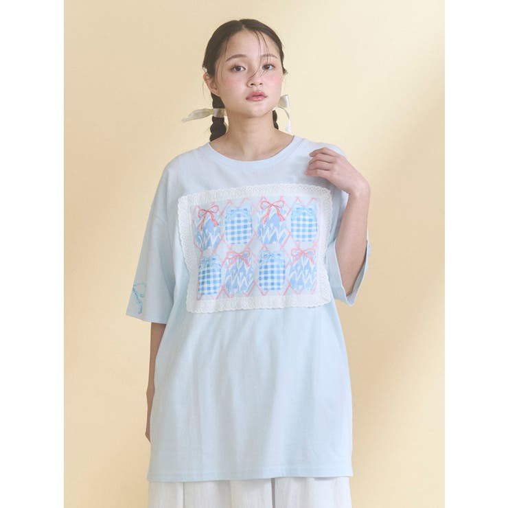 ひみつのゆらめきフレームTee | merry jenny | 詳細画像7 