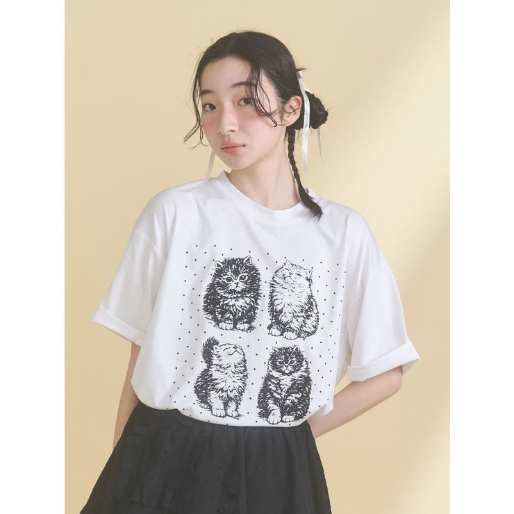 pindot cat tee | merry jenny | 詳細画像5 