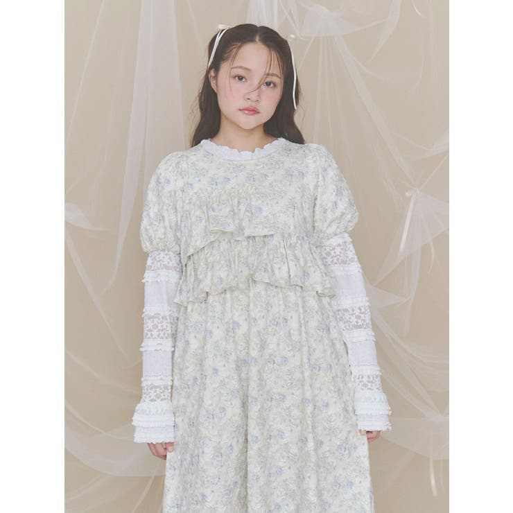 jacquard tieredワンピース | merry jenny | 詳細画像7 