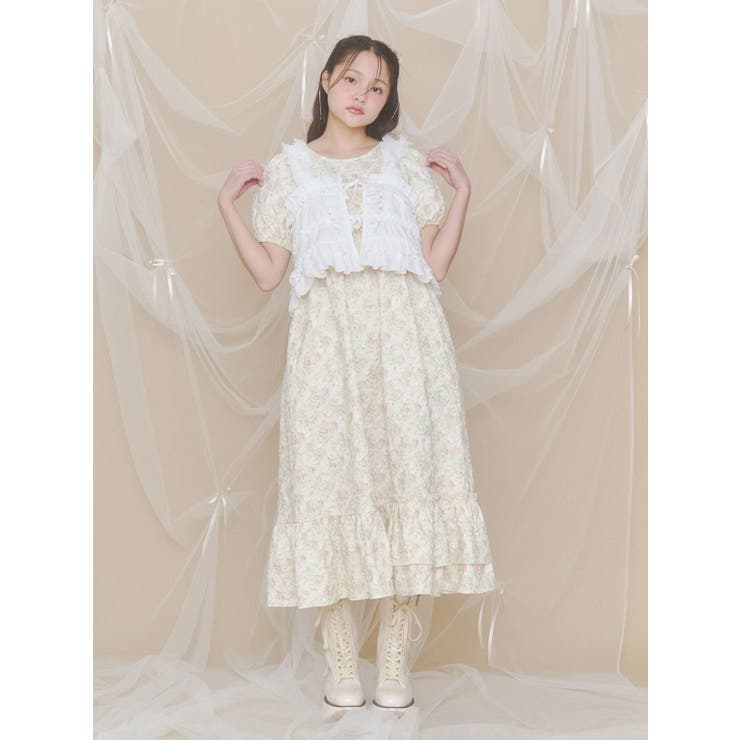 jacquard tieredワンピース | merry jenny | 詳細画像9 
