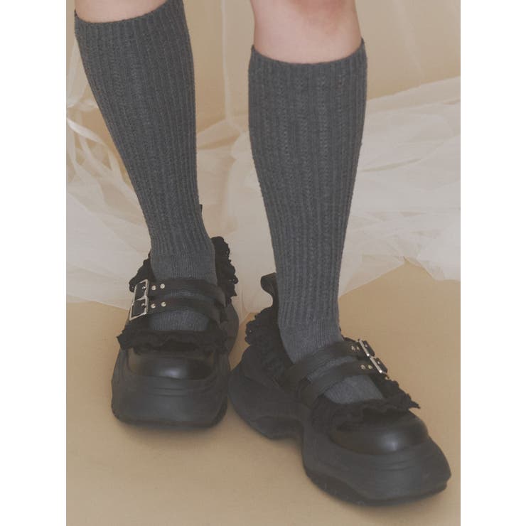 frill mary jane metal sneakers | merry jenny | 詳細画像26 