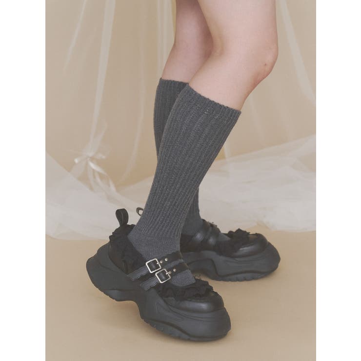 frill mary jane metal sneakers | merry jenny | 詳細画像27 