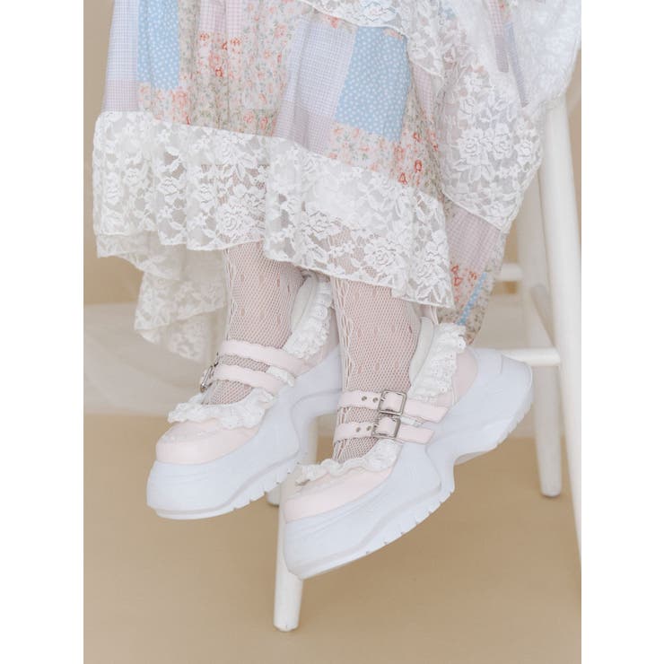 frill mary jane metal sneakers | merry jenny | 詳細画像29 