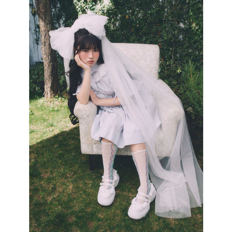 frill mary jane metal sneakers | merry jenny | 詳細画像3 