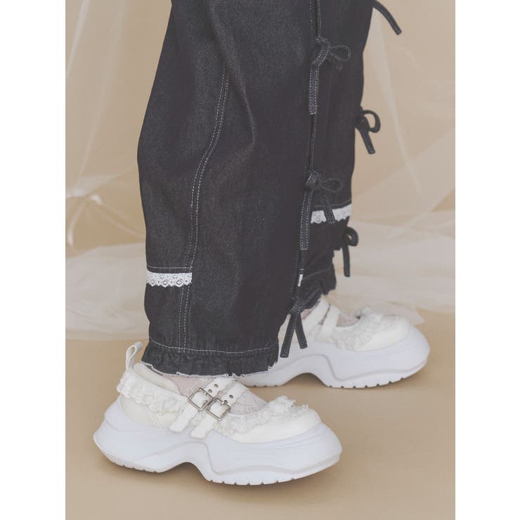 frill mary jane metal sneakers | merry jenny | 詳細画像35 
