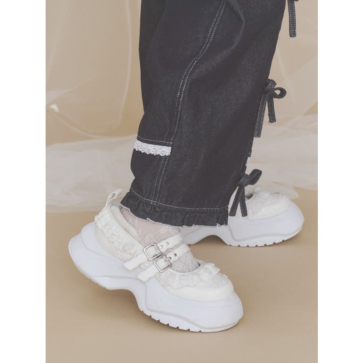 frill mary jane metal sneakers | merry jenny | 詳細画像36 