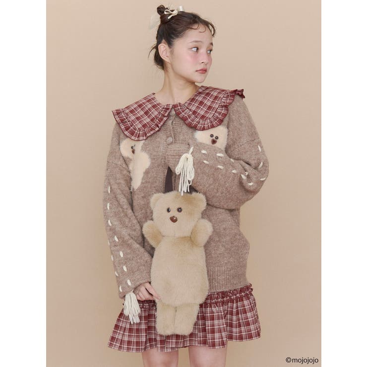 ベージュ | mojojojo BEAR BAG | merry jenny
