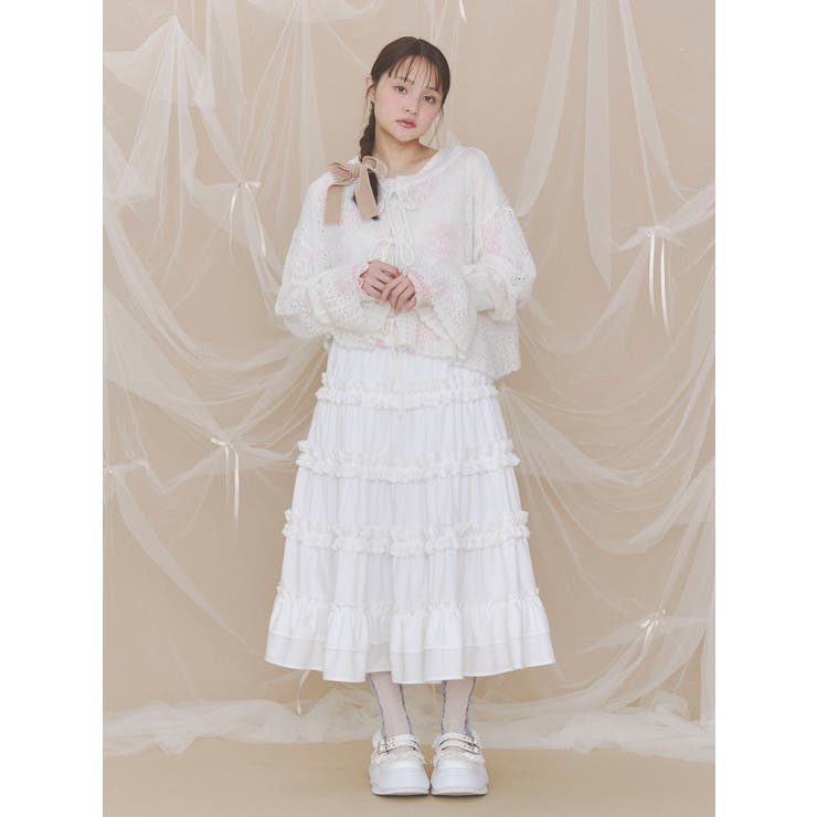 bouquetワッフルトップス | merry jenny | 詳細画像6 