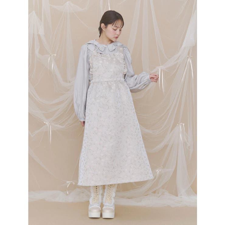 apron jacquardワンピース | merry jenny | 詳細画像1 