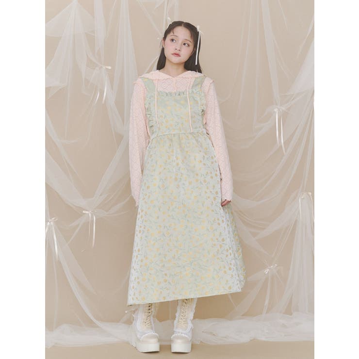 apron jacquardワンピース | merry jenny | 詳細画像7 