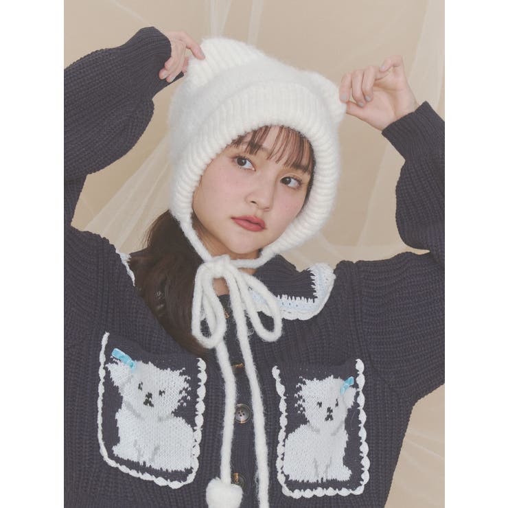 Bear Ear Knit Cap | merry jenny | 詳細画像8 