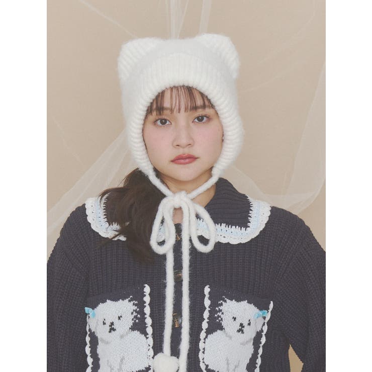 Bear Ear Knit Cap | merry jenny | 詳細画像9 