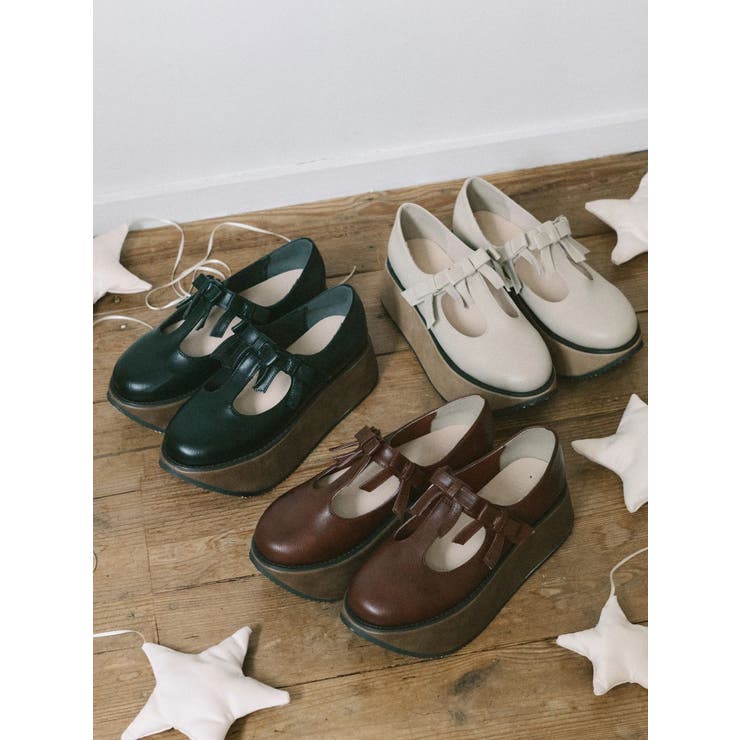 ribbon tstrap shoes | merry jenny | 詳細画像2 